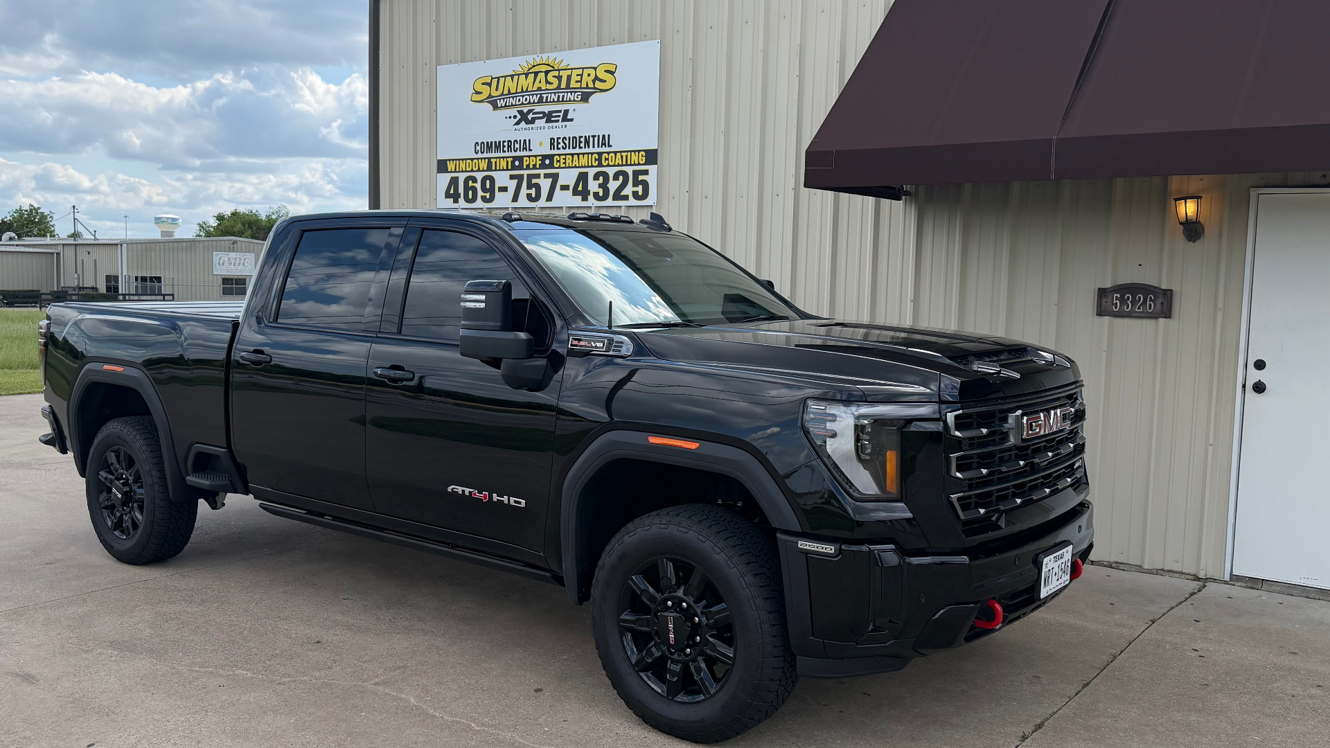 GMC AT4 HD with fresh Sunmasters tint