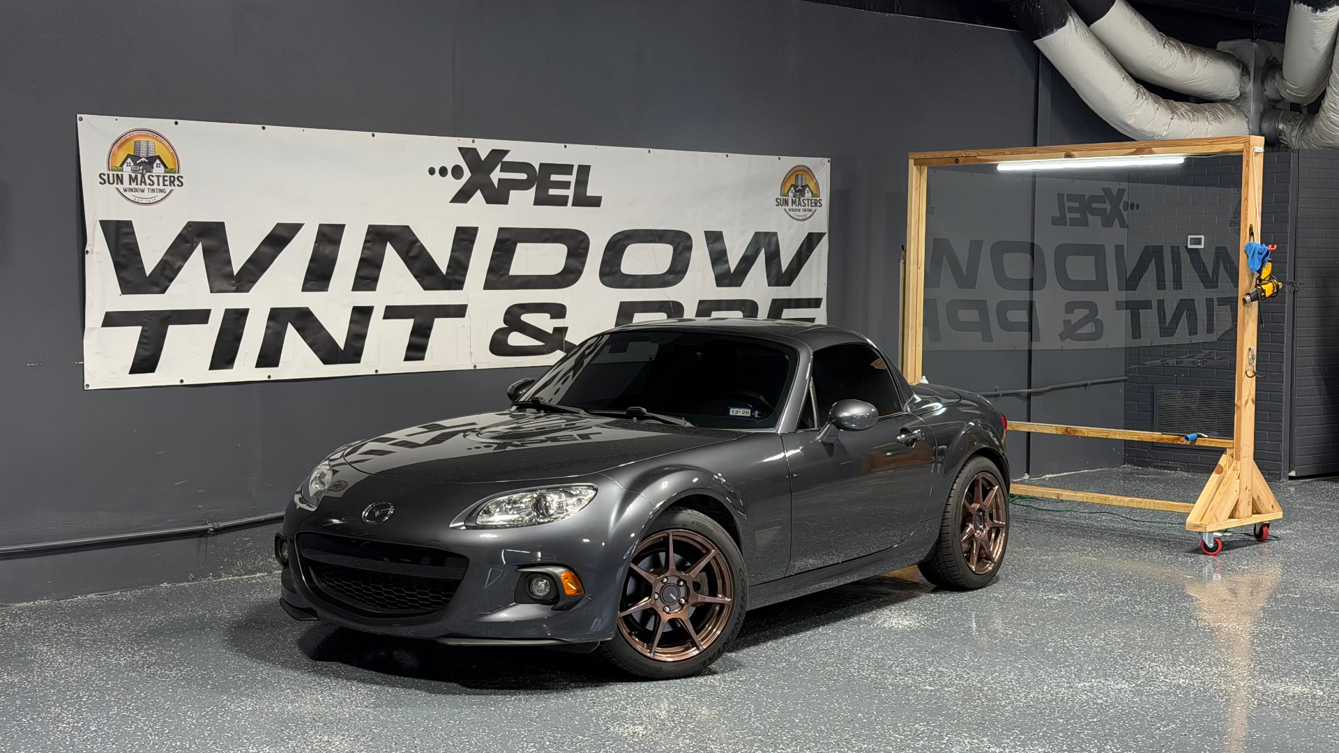 Mazda MX-5 finished at Sunmasters XPEL shop